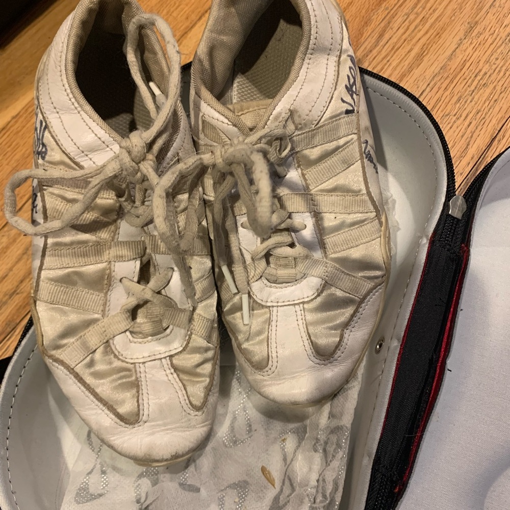 NFINITY Evolution cheer shoes and case.